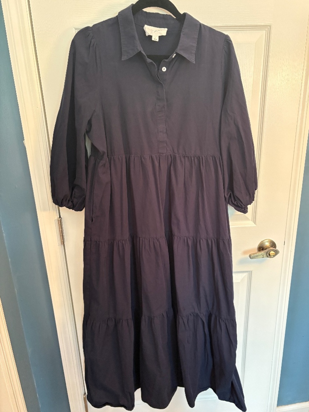 Navy Mabel Midi Dress XL by Pomander Place from Tuckernuck - Picture 3 of 10
